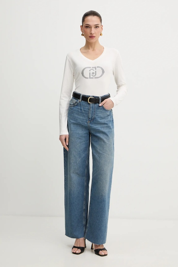 Liu Jo longsleeve TA6053.JS003 beżowy SS26