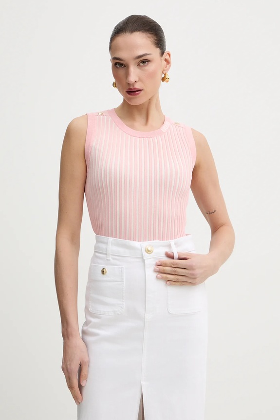 Liu Jo top okrągły różowy TA6064.MS55N