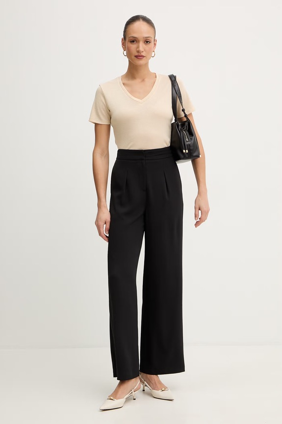 Liu Jo t-shirt basic damski TA6175.J3845 beżowy SS26