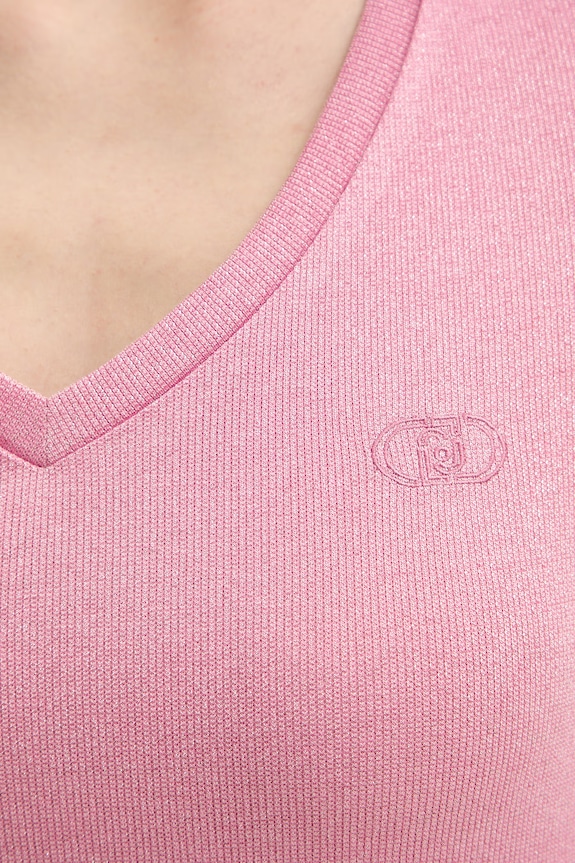 Liu Jo t-shirt basic damski TA6175.J3845 różowy