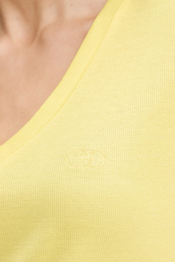 Liu Jo t-shirt basic damski TA6175.J3845 żółty