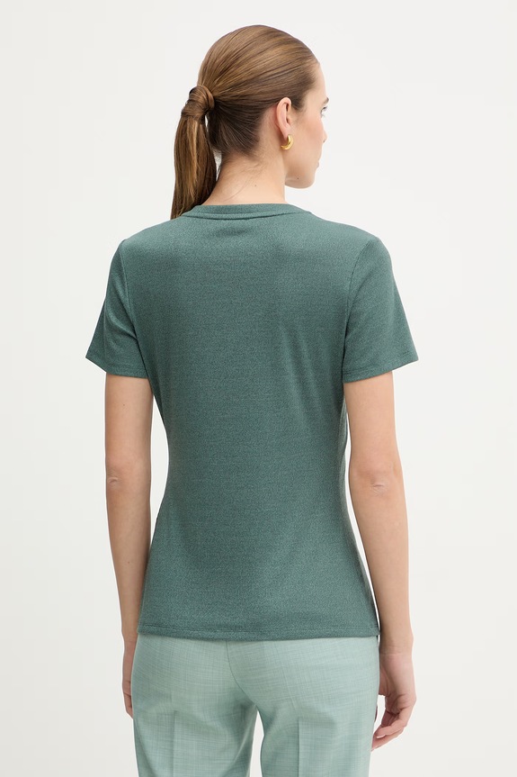 Odzież Liu Jo t-shirt basic damski TA6175.J3845 zielony