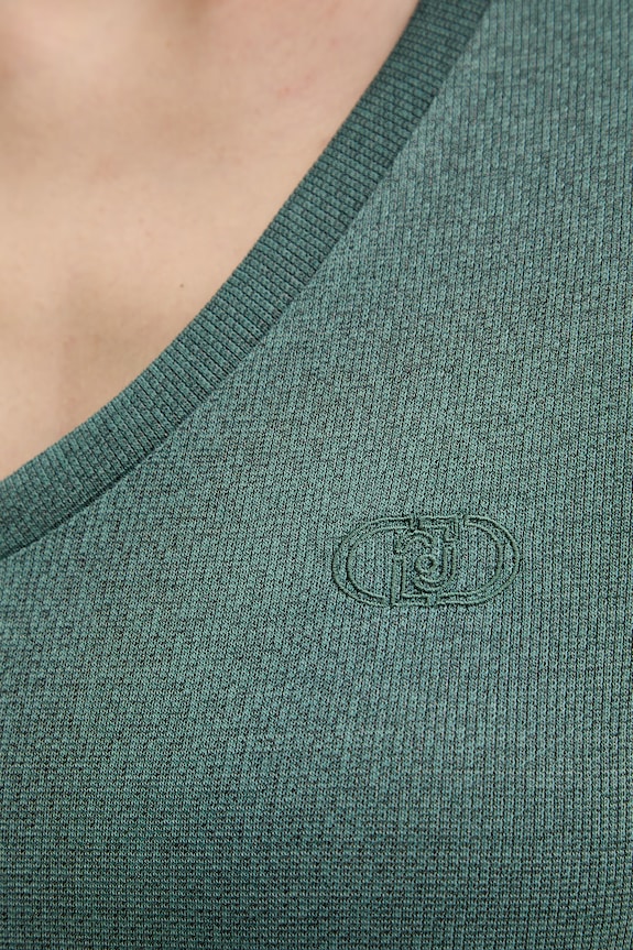 Liu Jo t-shirt basic damski TA6175.J3845 zielony