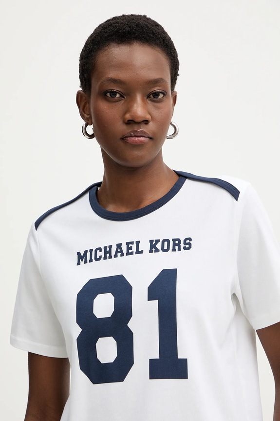 MICHAEL Michael Kors pamut póló bézs MR651WT97J
