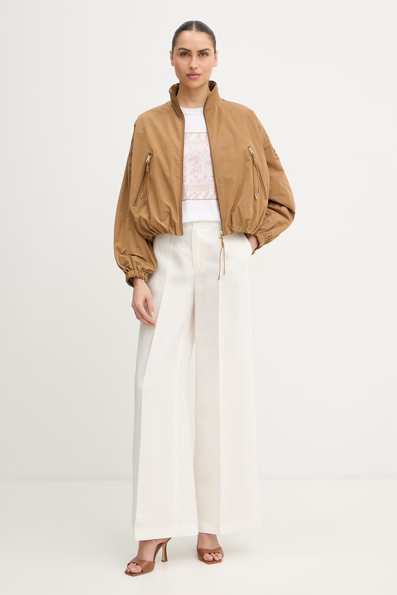 Marella t-shirt bawełniany Emme by Marella 2615971051200 biały SS26