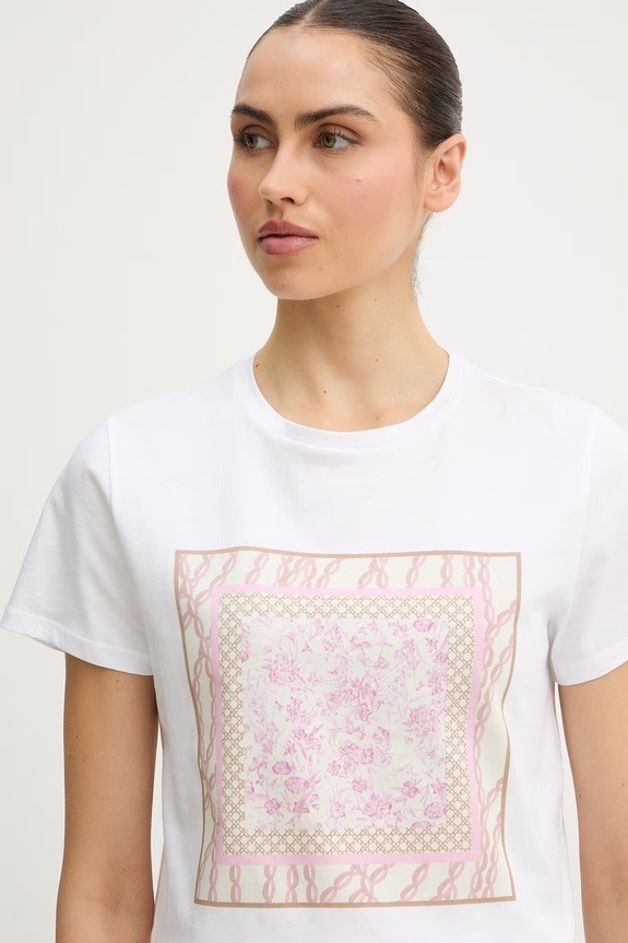 Marella t-shirt bawełniany Emme by Marella biały 2615971051200