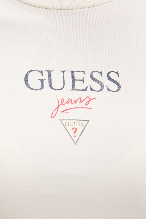 Guess Jeans tričko dámské s bavlnou W6RI15.J1314 béžová