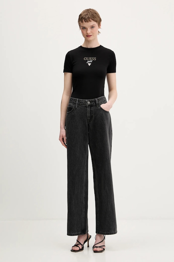 Tričko Guess Jeans W6RI15.J1314 čierna SS26