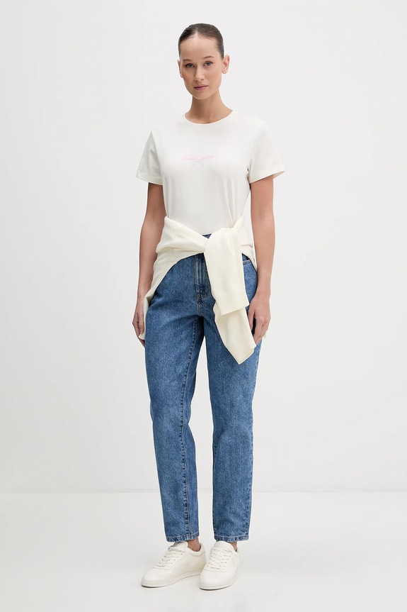 Guess Jeans tricou W6RI18.J1314 bej SS26