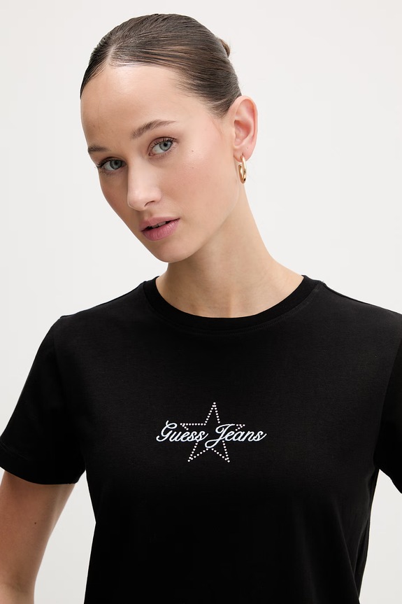 Guess Jeans tricou negru W6RI18.J1314