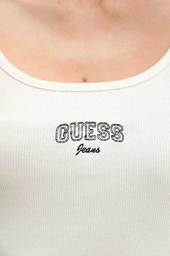 Guess Jeans top W6RP20.KA0H1 beżowy