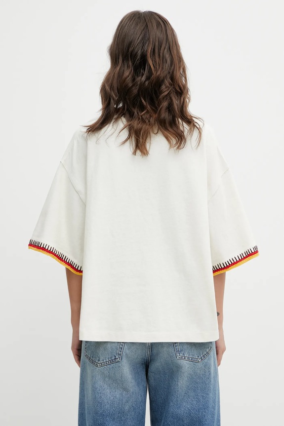 Oblečení Bavlněné tričko Polo Ralph Lauren 10/1 OE JERSEY 211A96265001 béžová