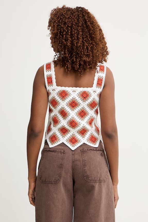 Odzież Marella top damski z bawełną Emme by Marella 2615361042200 biały