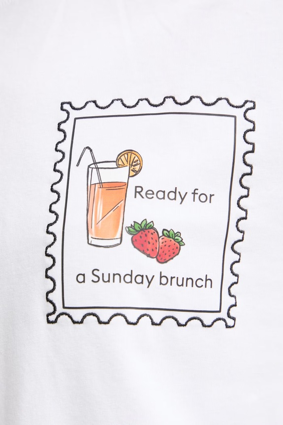 Marella t-shirt γυναικείο βαμβακερό με ελαστάνη Emme by Marella 2615971072200 λευκό