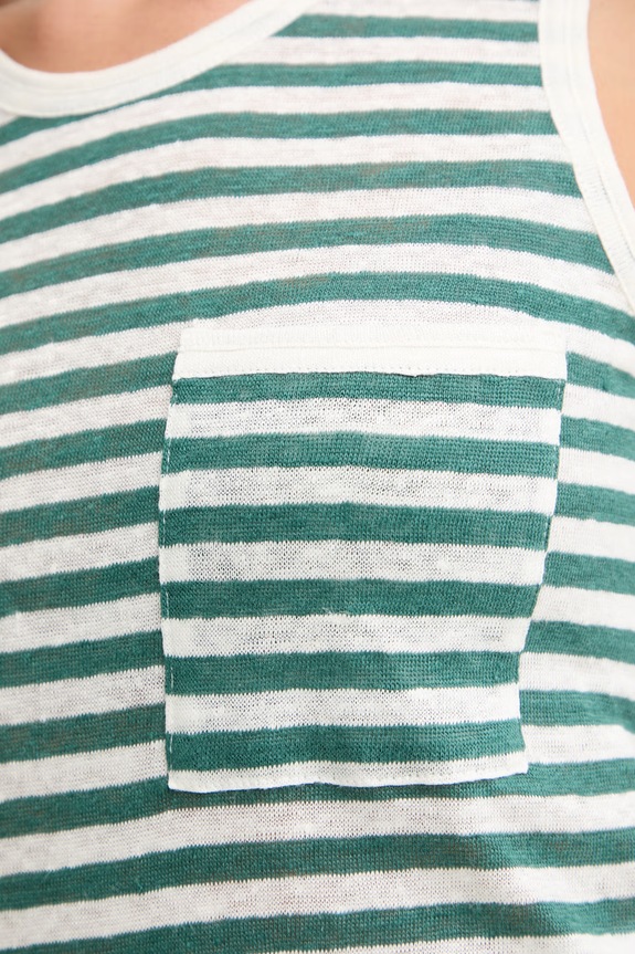 iBlues τοπ γυναικείο λινό VICARIO 2617941032200 πράσινο