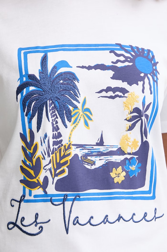 iBlues t-shirt damski bawełniany PEPE 2617971072200 biały