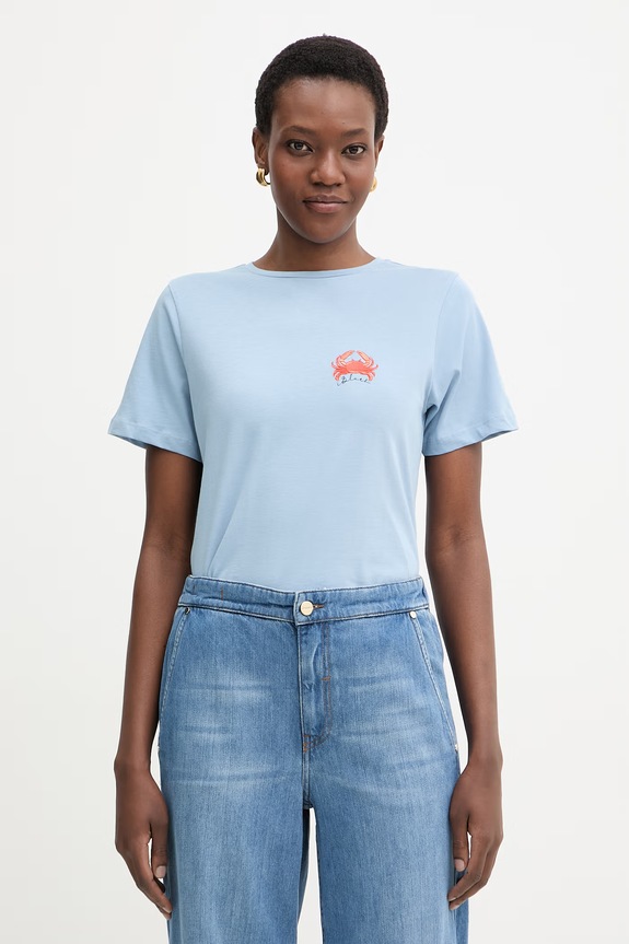 iBlues tricou de damă din bumbac PEPE albastru 2617971072200