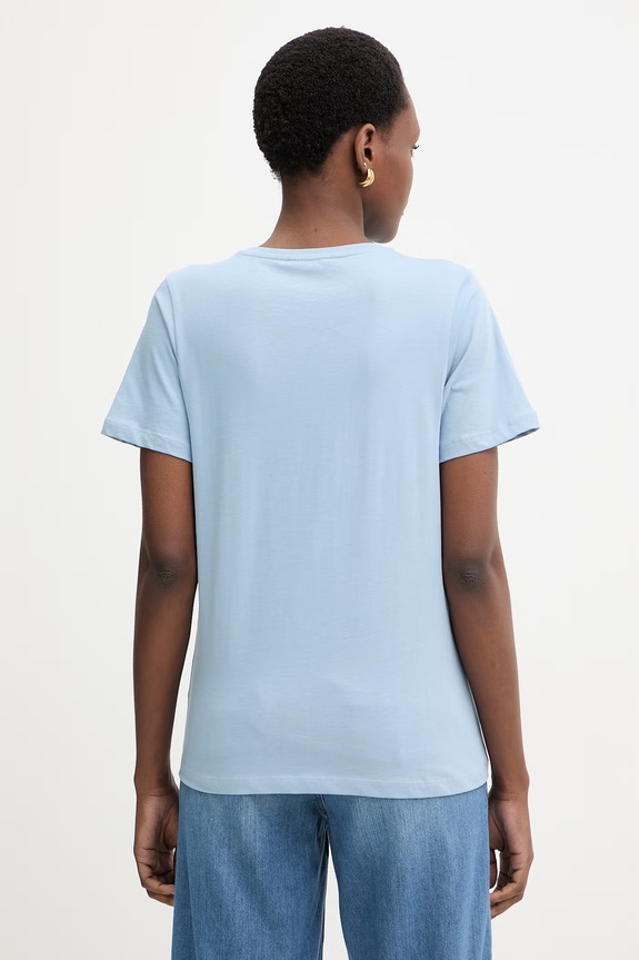 Îmbrăcăminte iBlues tricou de damă din bumbac PEPE 2617971072200 albastru