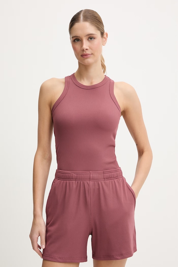 Hummel top treningowy z elastanem różowy 232239