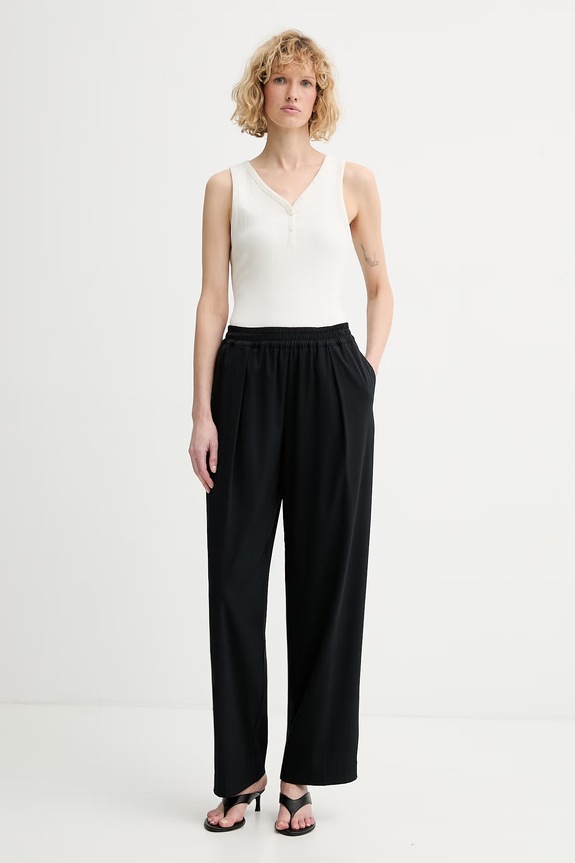 Calvin Klein top dámsky bavlnený s elastanom LV044F213G béžová SS26