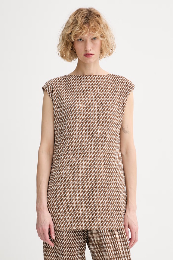 Calvin Klein blúzka dámska hnedá LV044F255G