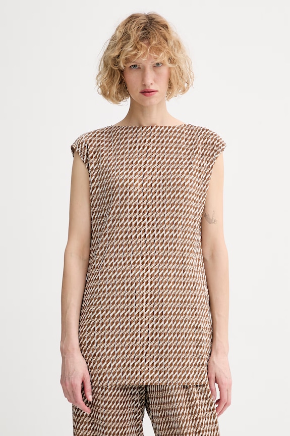 Calvin Klein blúzka dámska hnedá LV044F255G