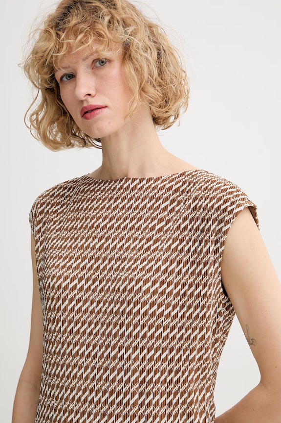 Calvin Klein blúzka dámska hnedá LV044F255G