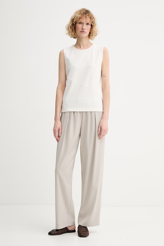 Calvin Klein blúzka dámska LV044F267G béžová SS26