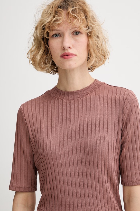 Oblečenie Calvin Klein tričko dámske LV044F274G hnedá