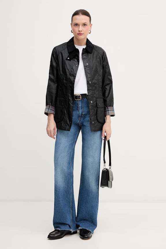 Bavlnené tričko Barbour Kirby LTS0722 biela SS26