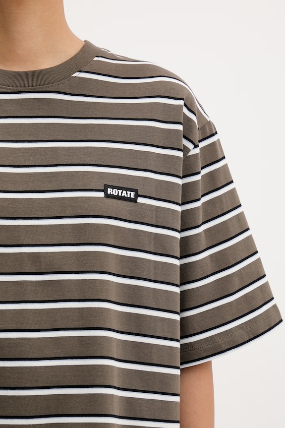 Rotate T-shirt γυναικείο βαμβακερό 1153182476 πράσινο
