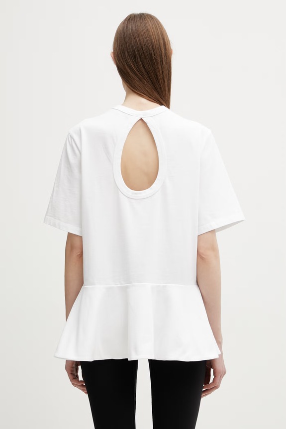 Ρούχα Rotate T-shirt γυναικείο βαμβακερό 115589400 λευκό
