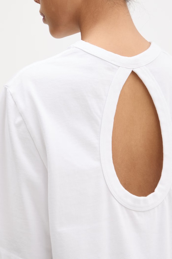 Rotate T-shirt γυναικείο βαμβακερό 115589400 λευκό
