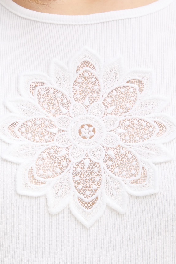 Twinset top in cotone 261TP2090 bianco