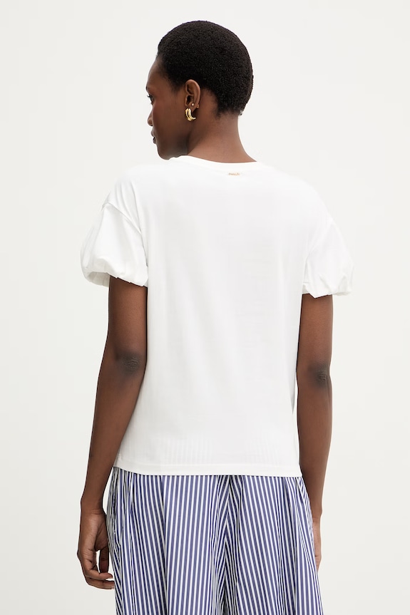 Odzież Twinset t-shirt bawełniany 261TP2210 biały