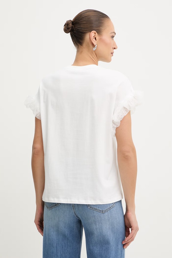 Odzież Twinset t-shirt damski 261TP204A biały