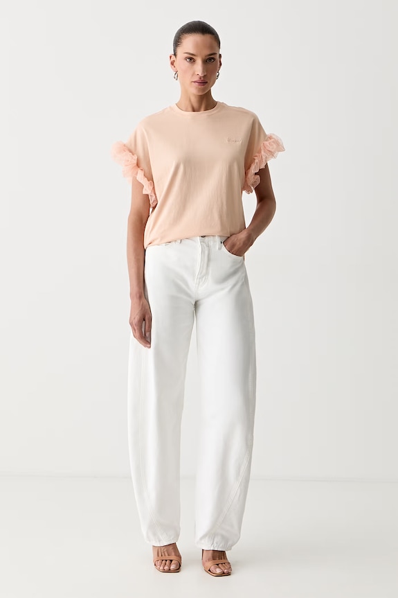 Twinset tricou pentru femei 261TP204A portocaliu SS26