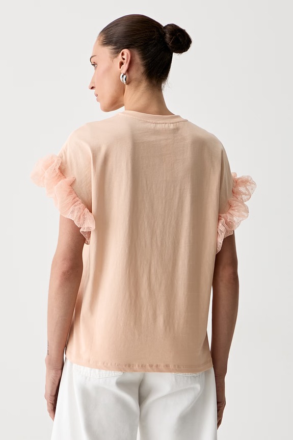 Îmbrăcăminte Twinset tricou pentru femei 261TP204A portocaliu
