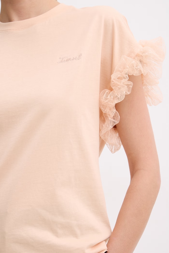 Twinset t-shirt damski 261TP204A pomarańczowy