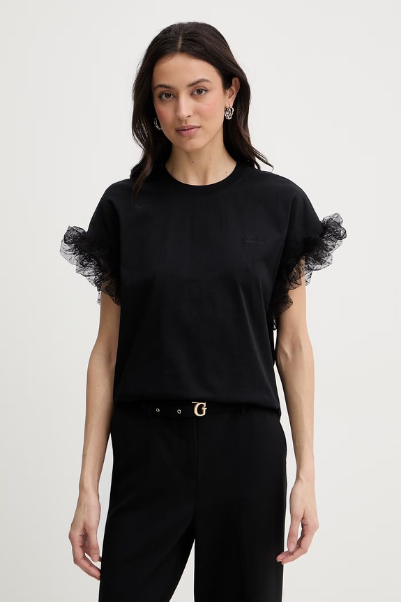 Twinset t-shirt damski czarny 261TP204A