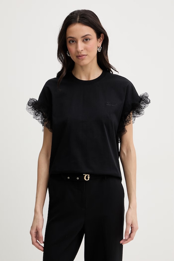 Twinset t-shirt damski czarny 261TP204A