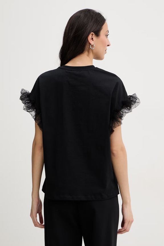 Twinset t-shirt damski 261TP204A czarny SS26