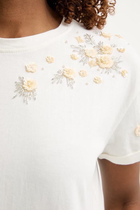 Twinset tricou pentru femei, din bumbac 261TP202C bej