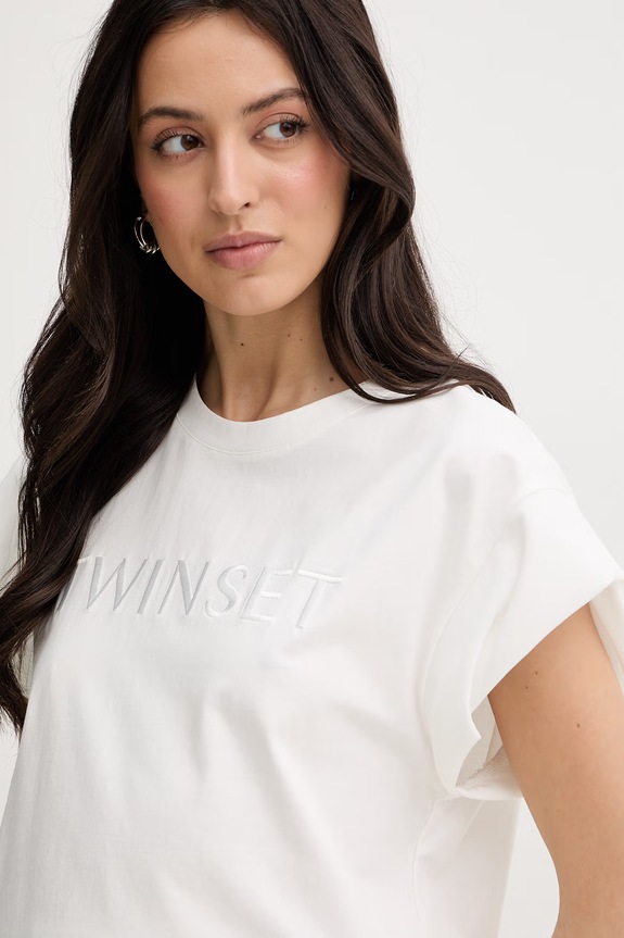 Twinset t-shirt damski biały 261LL2MLL