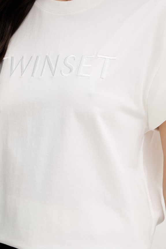 Twinset t-shirt damski 261LL2MLL biały