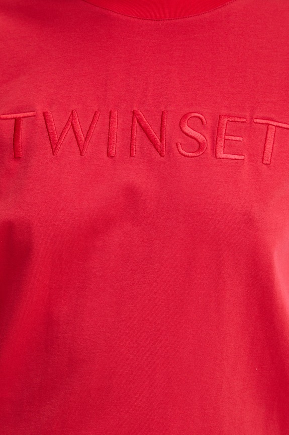 Twinset t-shirt damski 261LL2MLL czerwony