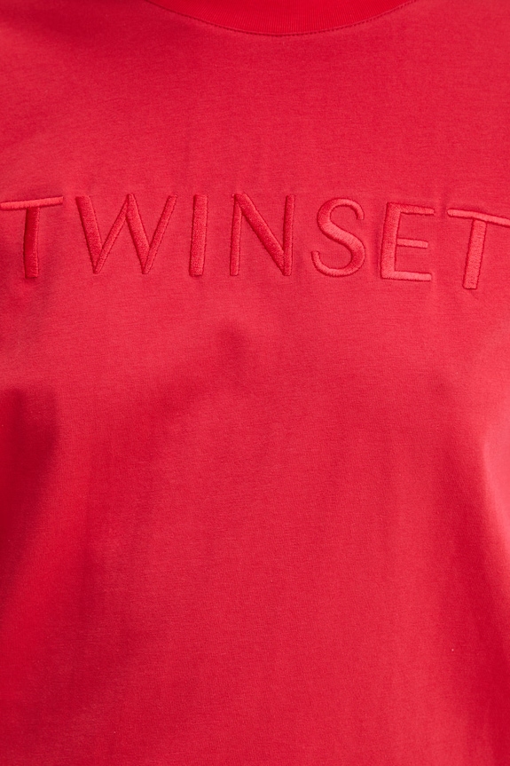 Twinset t-shirt damski 261LL2MLL czerwony