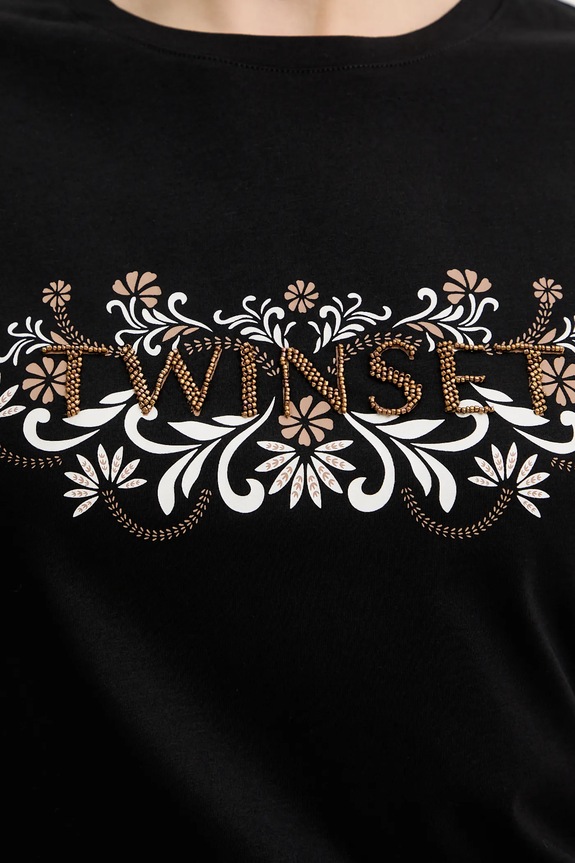 Twinset t-shirt 261LB2NFF czarny