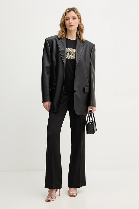 Μπλουζάκι Twinset 261LB2SAA μαύρο SS26