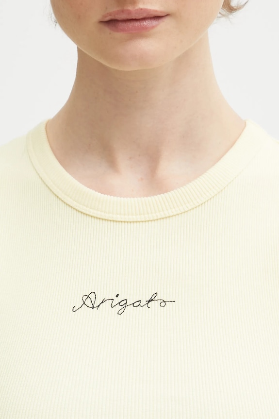 Top AXEL ARIGATO Scoop Ribbed Tank žlutá A3868001